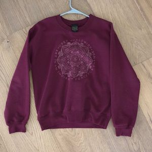 OBEY maroon sweatshirt